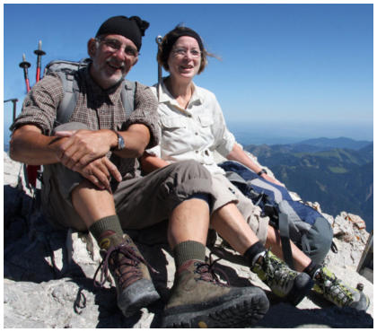 Zwei glückliche Sachsen auf der Zugspitze
