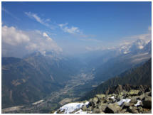 Blick ins Tal von Chamonix
