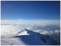 Gipfelblick vom höchsten Punkt der Alpen