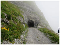 Der Weg führt durch zwei Tunnel