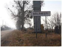 Das Dorf Balanesti ist erreicht