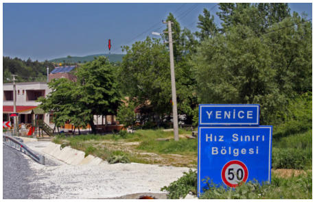 Blick auf den Mahya Dagi vom Dorf Yenice aus