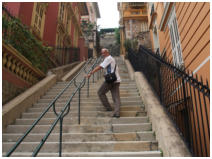 "Bergbesteigung" ber steile Treppen